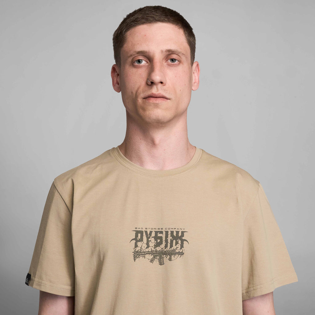 Лімітована футболка "РУБІЖ" x Bad Stories Company, Coyote