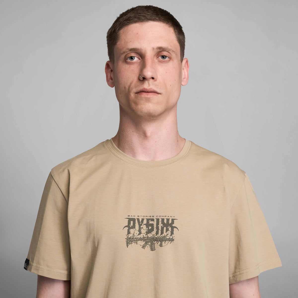 Лімітована футболка "РУБІЖ" x Bad Stories Company, Coyote