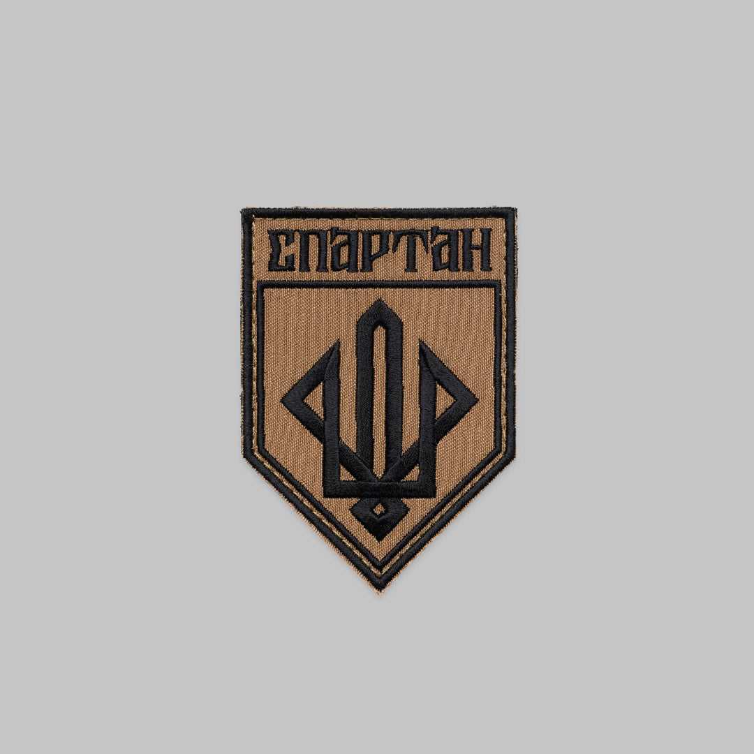 Шеврон «СПАРТАН» LaseCUT, койот